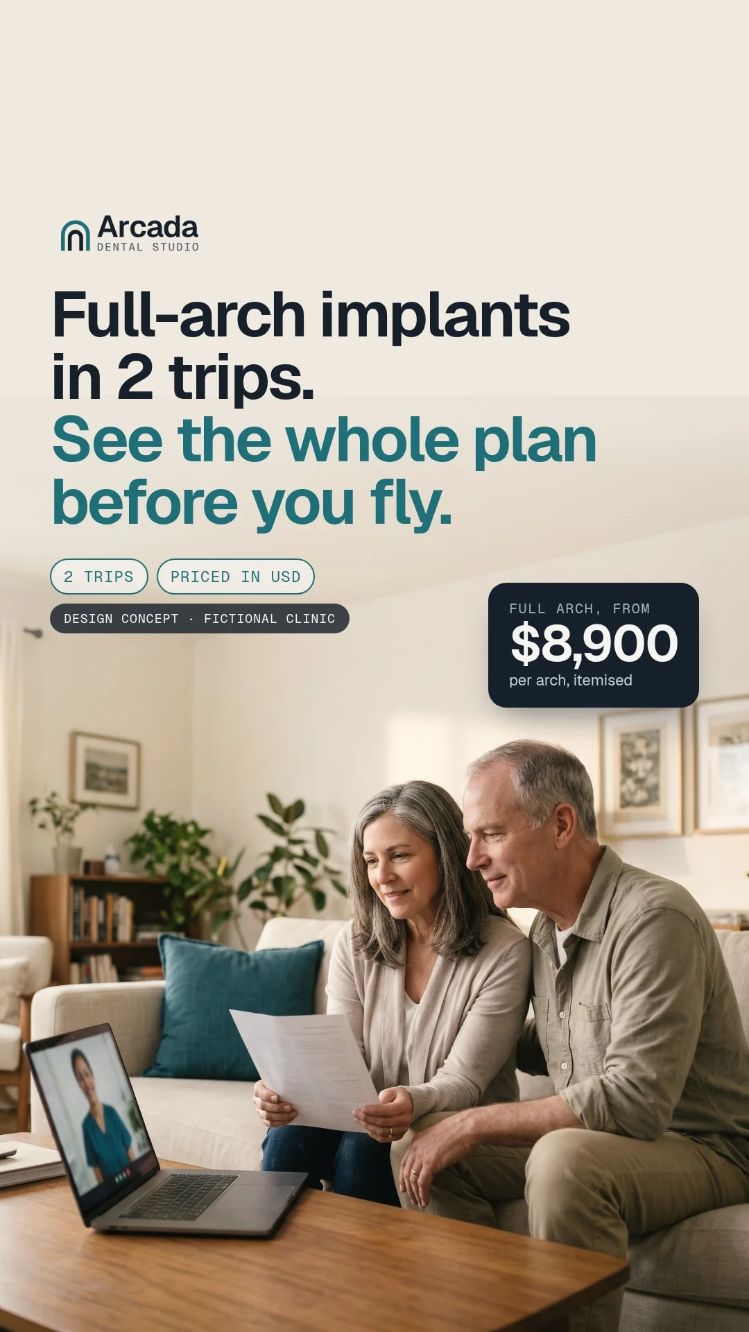 The same ad as a vertical Story, with the text clear of the top and bottom interface zones.