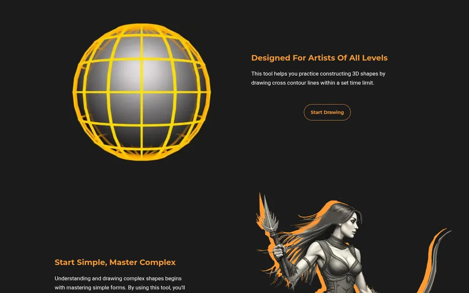The old home page: a text block on the left and an image on the right.